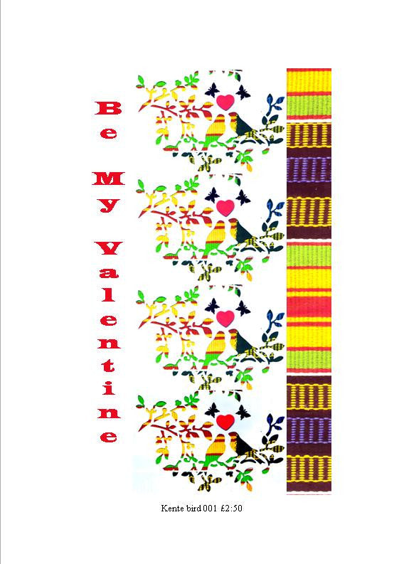 Kente bird Valentine